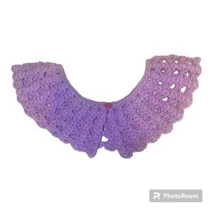 Vintage Crocheted Lavender Women’s Collar